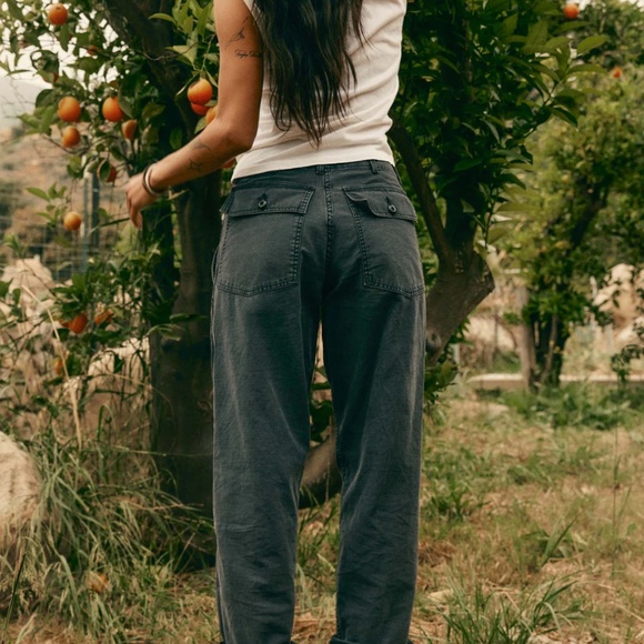 Imogen + Willie - Blake military trouser in washed black denim - Size W32 L26 - Picture 2 of 12